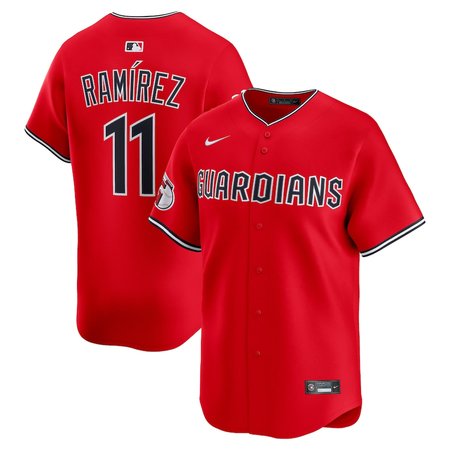 Men's Cleveland Guardians #11 Jose Ramirez Nike Red Alternate Limited Jersey