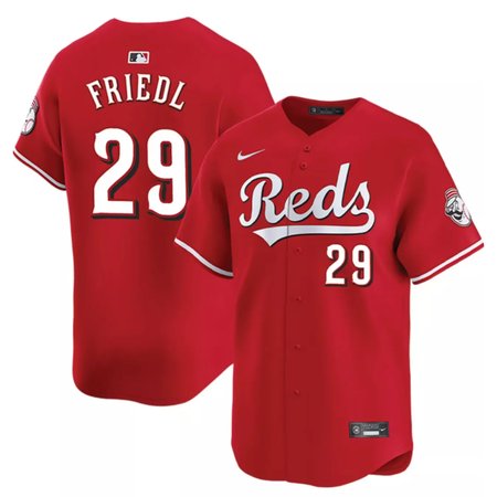 Men's Cincinnati Reds #29 TJ Friedl Nike Red Home Limited Player Jersey