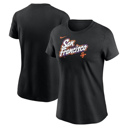 Women's San Francisco Giants Black 2025 City Connect Wordmark T-Shirt