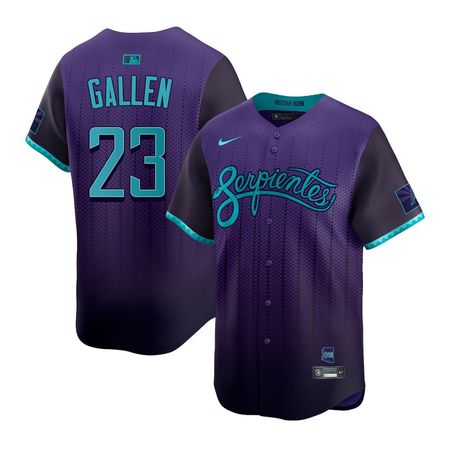 Men's Arizona Diamondbacks #23 Zac Gallen Nike Purple 2025 City Connect Limited Player Jersey
