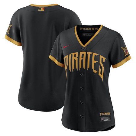 Women's Pittsburgh Pirates Nike Black 2026 City Connect Stadium Jersey