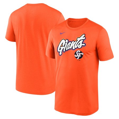 Men's San Francisco Giants Nike Orange 2025 City Connect Team Phrase Legend Performance T-Shirt