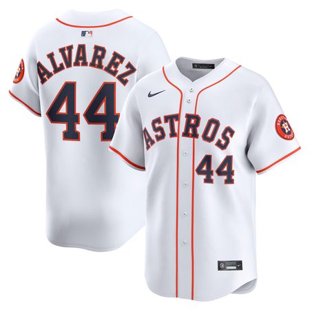 Men's Houston Astros #44 Yordan Alvarez Nike White Home Limited Player Jersey