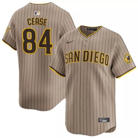 Men's San Diego Padres #84 Dylan Cease Nike Tan Home Replica Jersey