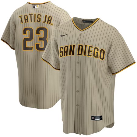Men's San Diego Padres #23 Fernando Tatis Jr. Nike Tan Alternate Replica Player Jersey