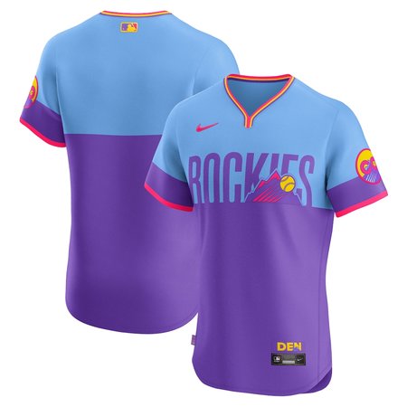 Youth Colorado Rockies Purple/Light Blue 2025 City Connect Elite Jersey