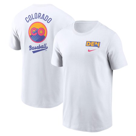 Men's Colorado Rockies White 2025 City Connect Graphic T-Shirt