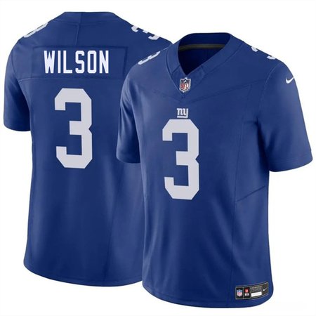 Youth New York Giants #3 Russell Wilson Blue 2025 F.U.S.E. Vapor Untouchable Limited Stitched Jersey Youth New York Giants #3 Russell Wilson Blue 2025 F.U.S.E. Vapor Untouchable Limited Stitched Jersey