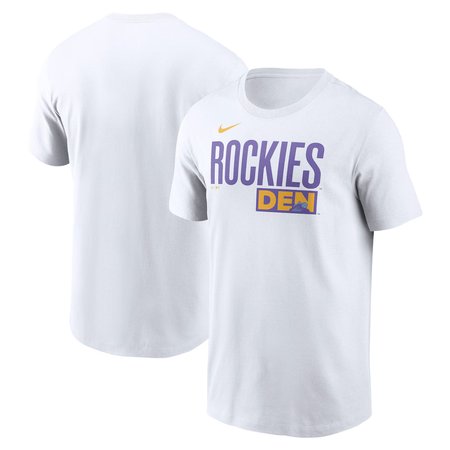 Men's Colorado Rockies White 2025 City Connect Wordmark T-Shirt
