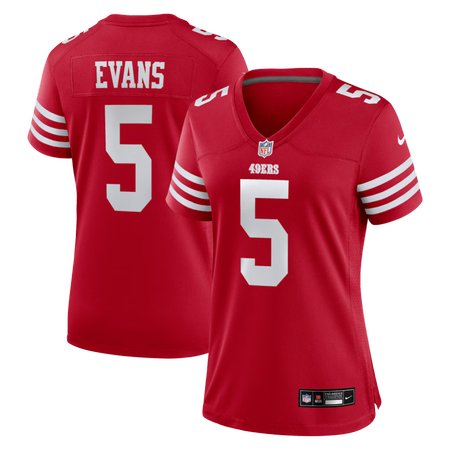 Women's San Francisco 49ers #5 Mike Evans Nike Scarlet Game Jersey
