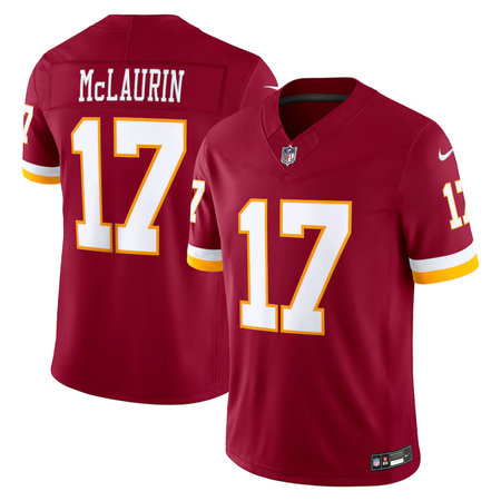 Men's Washington Commanders #17 Terry McLaurin Nike Burgundy Vapor F.U.S.E. Sewn Down Limited Jersey