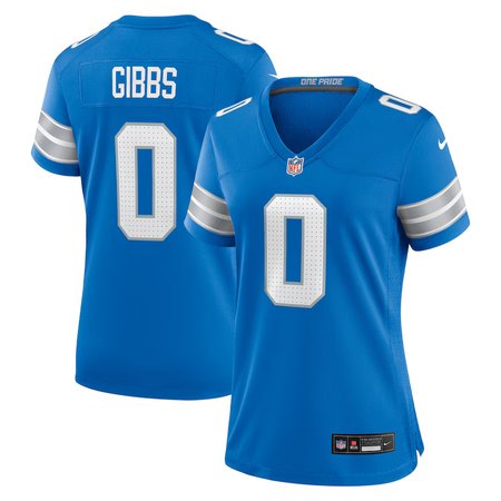 Women's Detroit Lions #0 Jahmyr Gibbs Blue 2025 F.U.S.E. Vapor Limited Stitched Jersey Women's Detroit Lions #0 Jahmyr Gibbs Blue 2025 F.U.S.E. Vapor Limited Stitched Jersey