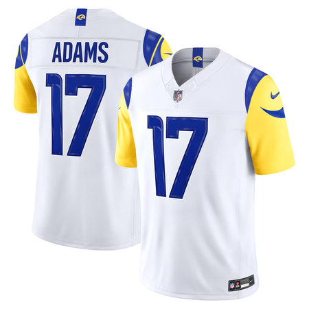 Men's Los Angeles Rams #17 Davante Adams Nike White Vapor F.U.S.E. Sewn Down Limited Jersey
