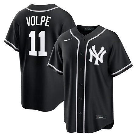 Men's New York Yankees #11 Anthony Volpe Nike Black Fashion Replica Player Jersey