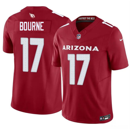 Men's Arizona Cardinals #17 Kendrick Bourne Red 2026 F.U.S.E. Vapor Untouchable Limited Stitched Jersey