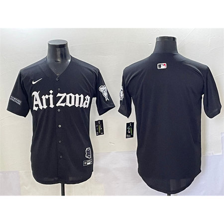 Men's Arizona Diamondbacks Black "Gothic Desert Fang Edition" Vapor Premier Limited Stitched Baseball Jersey