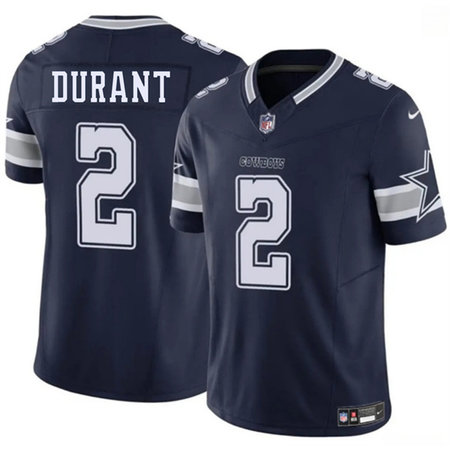Men's Dallas Cowboys #2 Cobie Durant Navy 2026 F.U.S.E Vapor Untouchable Limited Stitched Football Jersey