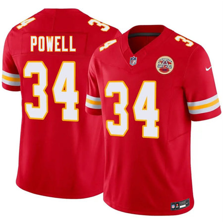 Youth Kansas City Chiefs #34 ShunDerrick Powell Red 2026 F.U.S.E. Vapor Untouchable Limited Stitched Football Jersey