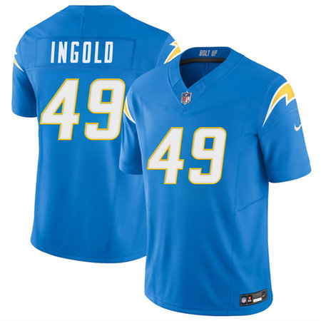 Youth Los Angeles Chargers #49 Alec Ingold Blue 2026 F.U.S.E. Vapor Limited Stitched Football Jersey
