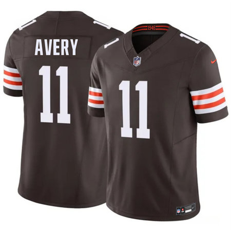 Youth Cleveland Browns #11 Tre Avery Brown 2026 F.U.S.E. Vapor Limited Stitched Football Jersey