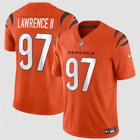 Men's Cincinnati Bengals #97 Dexter Lawrence II Orange 2026 F.U.S.E. Vapor Untouchable Limited Stitched Football Jersey