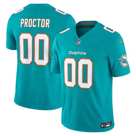 Men's Miami Dolphins Kadyn Proctor Aqua 2026 NFL Draft Vapor F.U.S.E. Limited Jersey
