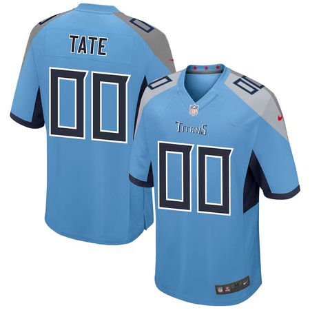 Men's Tennessee Titans Carnell Tate Blue 2026 NFL Draft Game Jersey