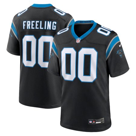 Men's Carolina Panthers Monroe Freeling Black 2026 NFL Draft Game Jersey