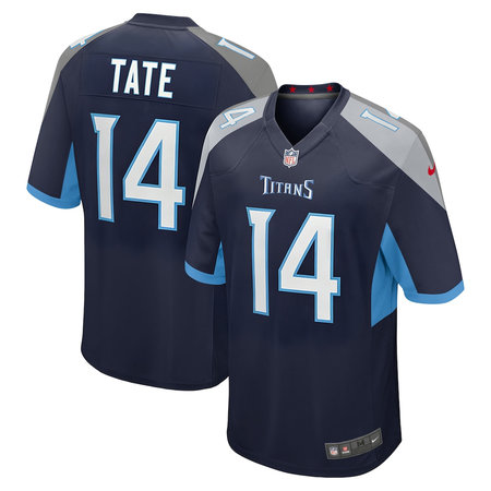Men's Tennessee Titans Carnell Tate Navy 2026 NFL Draft Game Jersey