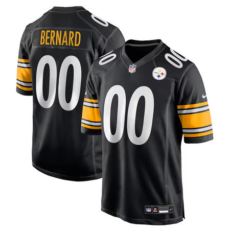 Men's Pittsburgh Steelers Germie Bernard Black 2026 NFL Draft Game Jersey