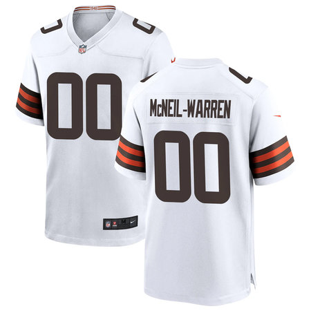 Men's Cleveland Browns Emmanuel McNeil-Warren White 2026 NFL Draft Game Jersey
