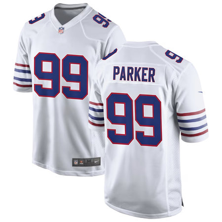 Men's Buffalo Bills T.J. Parker White 2026 NFL Draft Game Jersey