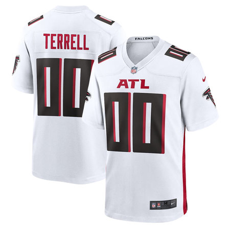 Men's Atlanta Falcons Avieon Terrell White 2026 NFL Draft Game Jersey