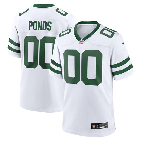Men's New York Jets D'Angelo Ponds White 2026 NFL Draft Game Jersey