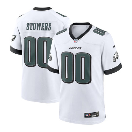 Men's Philadelphia Eagles Eli Stowers White 2026 NFL Draft Game Jersey