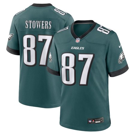 Men's Philadelphia Eagles Eli Stowers Green 2026 NFL Draft Game Jersey