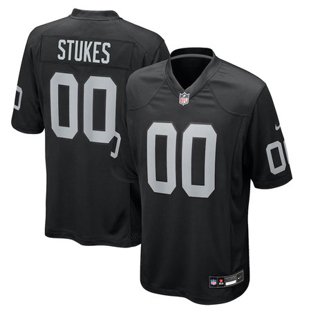 Men's Las Vegas Raiders Treydan Stukes Black 2026 NFL Draft Game Jersey