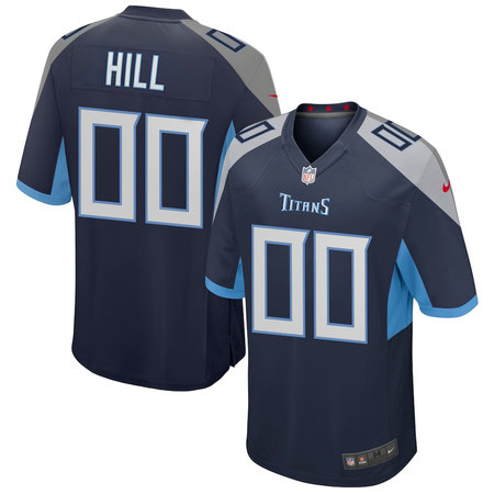 Men's Tennessee Titans Anthony Hill Navy 2026 NFL Draft Game Jersey