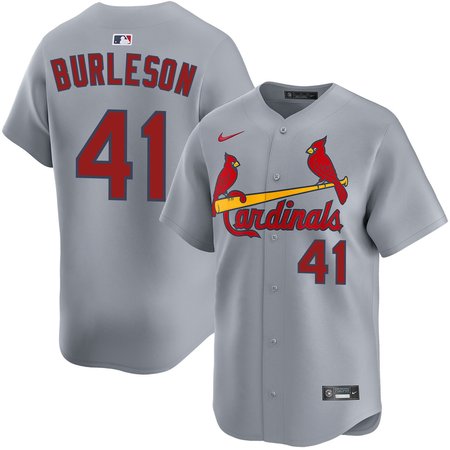 Men's St. Louis Cardinals #41 Alec Burleson Gray Home Limited Jersey