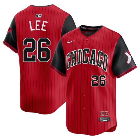 Men's Chicago White Sox #26 Korey Lee Nike Red/Black 2025 City Connect Limited Player Jersey