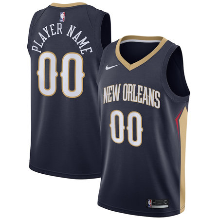 Women's New Orleans Pelicans Nike Navy Swingman Icon Edition Custom Jersey