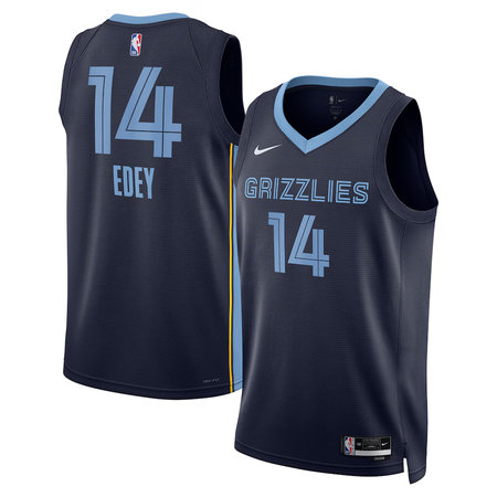 Youth Memphis Grizzlies #14 Zach Edey Nike Navy Swingman Icon Edition Jersey