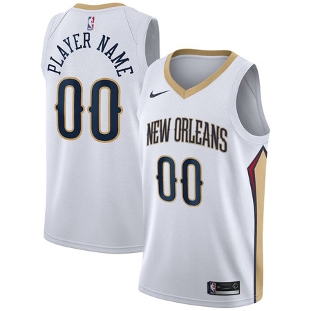 Women's New Orleans Pelicans Nike White 2020/21 Swingman Association Edition Custom Jersey