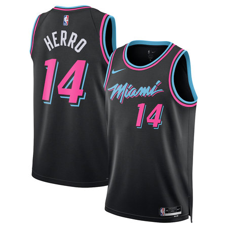 Youth Miami Heat #14 Tyler Herro Nike Black 2025/26 Swingman City Edition Jersey
