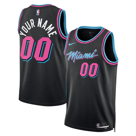 Youth Miami Heat Nike Black 2025/26 Swingman City Edition Custom Jersey