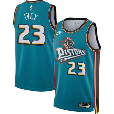 Women's Detroit Pistons #23 Jaden Ivey Blue Swingman Classic Edition Jersey