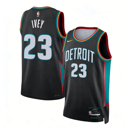 Women's Detroit Pistons #23 Jaden Ivey Charcoal 2025/26 Swingman City Edition Jersey