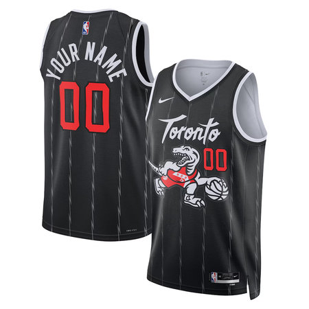 Youth Toronto Raptors Nike Black 2025/26 Swingman City Edition Custom Jersey