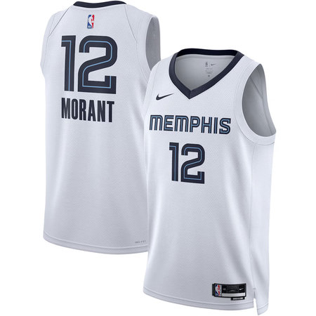 Youth Memphis Grizzlies #12 Ja Morant Nike White Swingman Association Edition Jersey