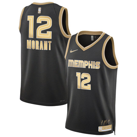 Youth Memphis Grizzlies #12 Ja Morant Nike Black Select Series Swingman Jersey